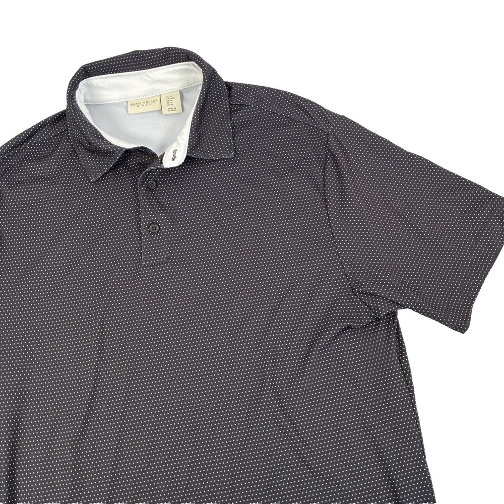Mens Rorie Whelan Golf Short Sleeve Performance Polo Shirt Size Medium Dots